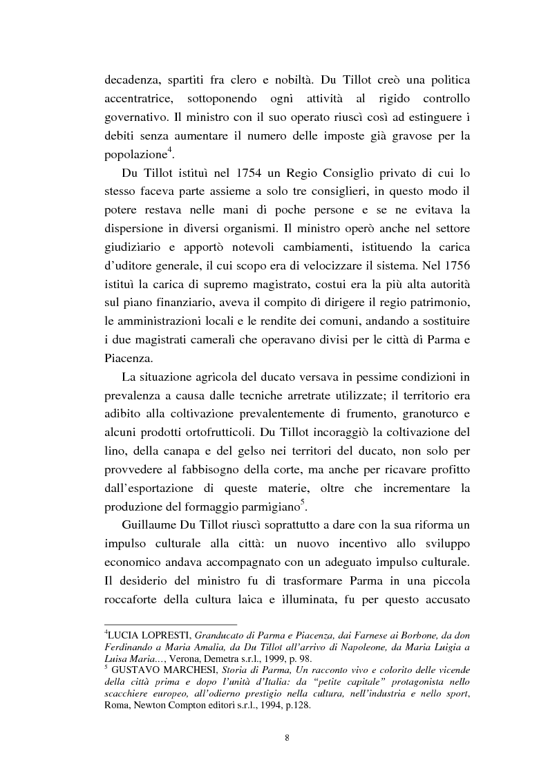 Anteprima della tesi: Mademoiselle Françoise Raucourt prima attrice della Comédie-Française e della Compagnia Imperiale e Reale a Parma (1807-1813), Pagina 6