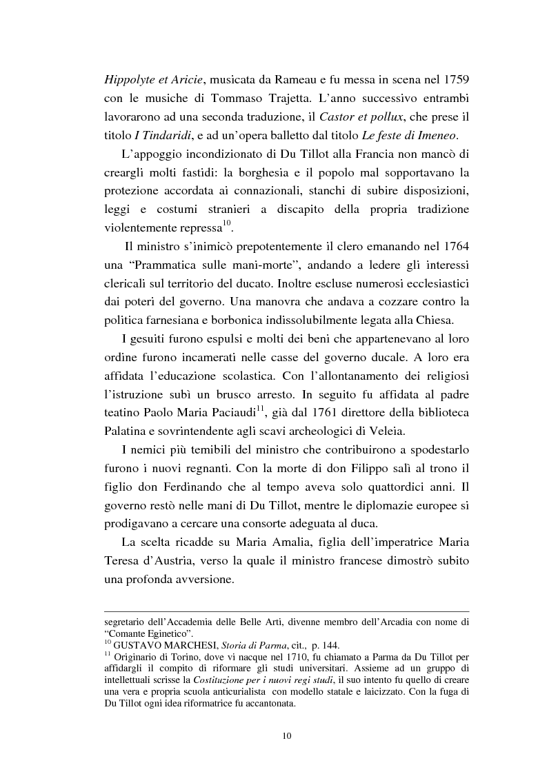 Anteprima della tesi: Mademoiselle Françoise Raucourt prima attrice della Comédie-Française e della Compagnia Imperiale e Reale a Parma (1807-1813), Pagina 8