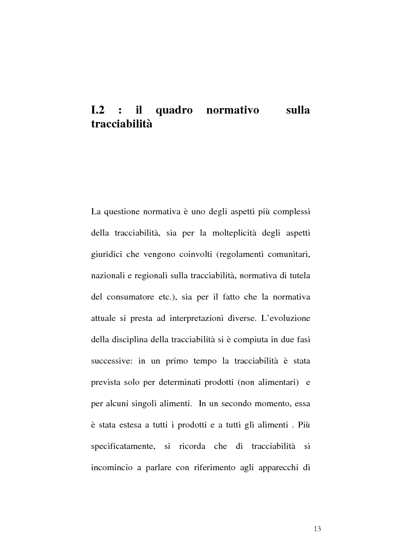 Anteprima della tesi: Tracciabilità: Uno strumento per gestire la concorrenza sul mercato internazionale, Pagina 11