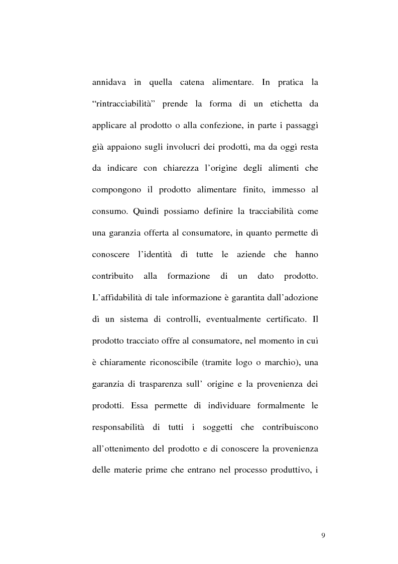 Anteprima della tesi: Tracciabilità: Uno strumento per gestire la concorrenza sul mercato internazionale, Pagina 7