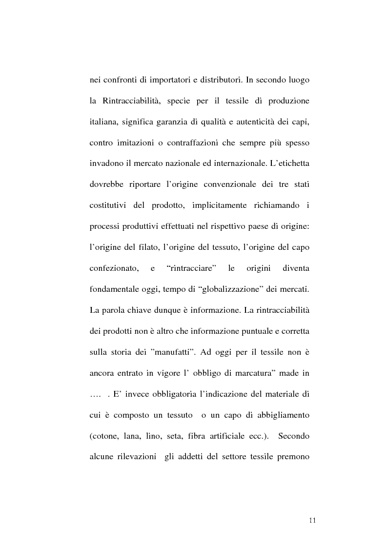 Anteprima della tesi: Tracciabilità: Uno strumento per gestire la concorrenza sul mercato internazionale, Pagina 9