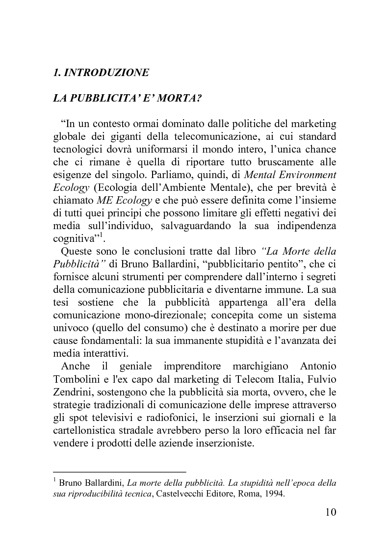 Anteprima della tesi: Advergame: quando la pubblicità diventa un gioco, Pagina 6