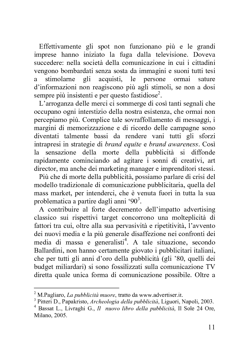 Anteprima della tesi: Advergame: quando la pubblicità diventa un gioco, Pagina 7