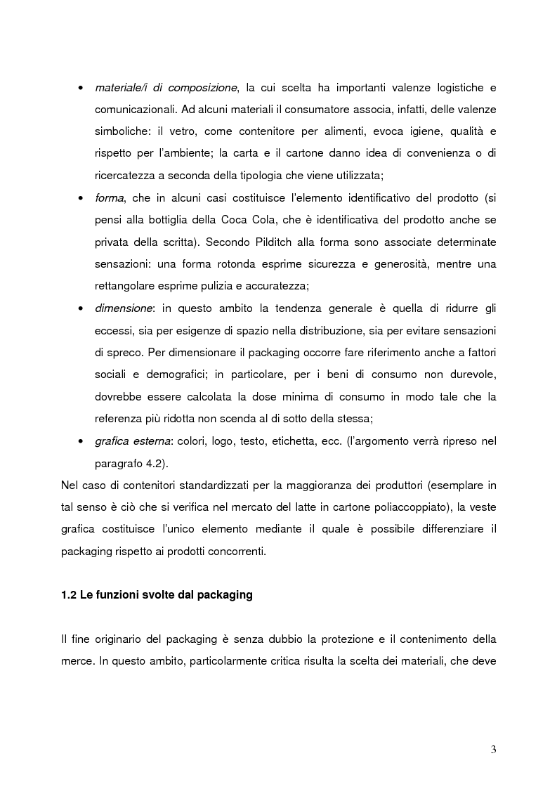 Anteprima della tesi: Il packaging: da componente del prodotto a strumento di comunicazione, Pagina 2