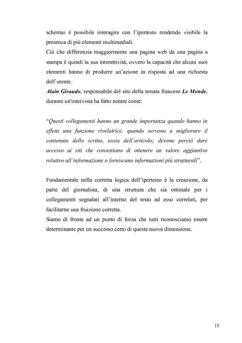 Anteprima della tesi: Dinamiche e frontiere del giornalismo on line. Il caso del Giornale dell'Umbria., Pagina 10