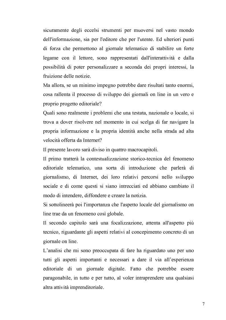Anteprima della tesi: Dinamiche e frontiere del giornalismo on line. Il caso del Giornale dell'Umbria., Pagina 2