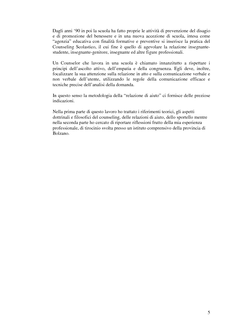 Anteprima della tesi: Aiutare le persone ad aiutarsi. La buona comunicazione a scuola., Pagina 2