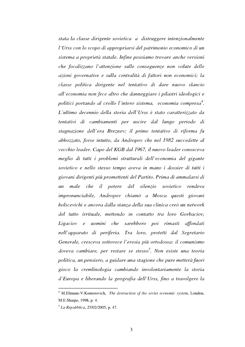 Anteprima della tesi: L'Urss dalla perestrojka al crollo, Pagina 3