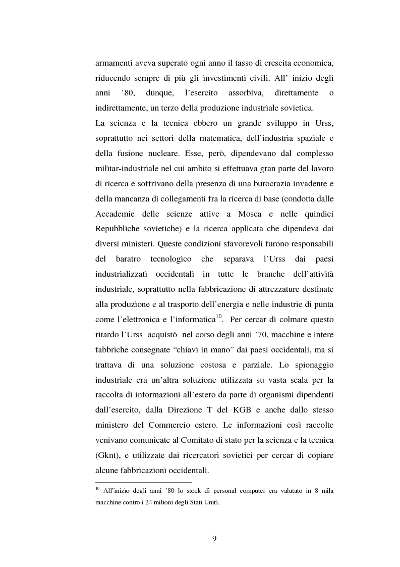Anteprima della tesi: L'Urss dalla perestrojka al crollo, Pagina 9