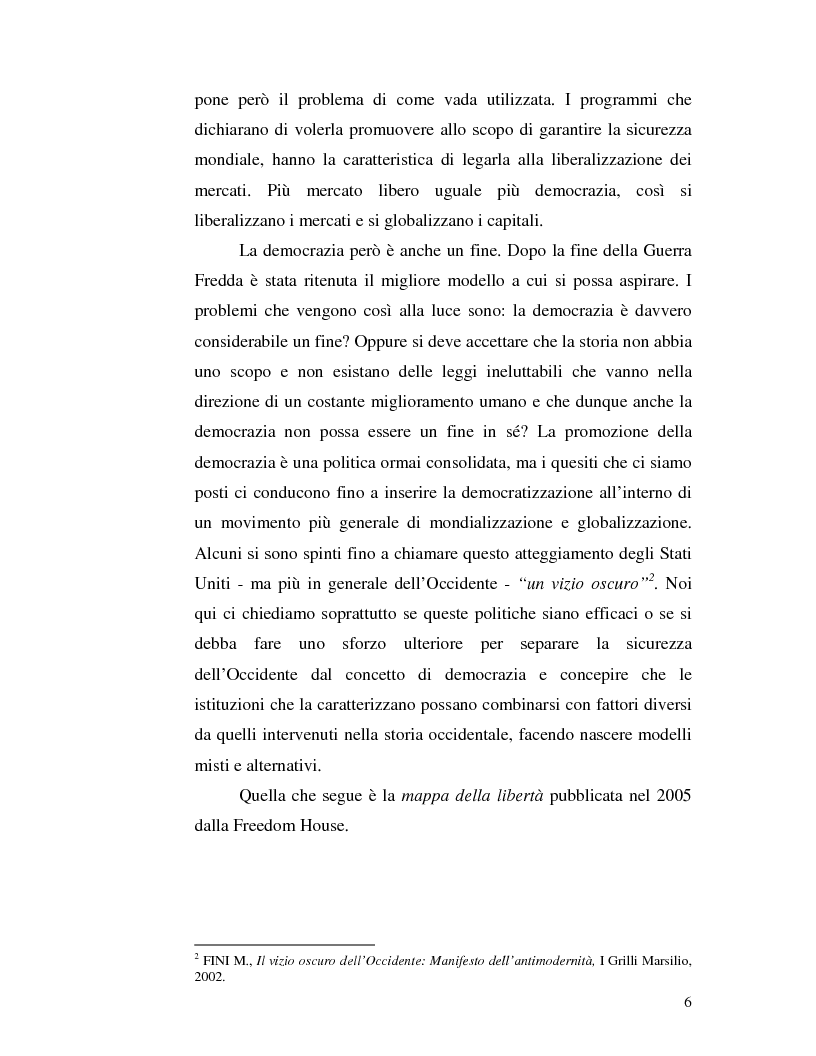 Anteprima della tesi: Istituzioni democratiche vs Democrazia. Il caso dei paesi musulmani, Pagina 2