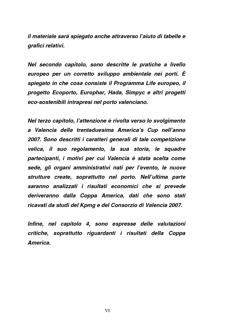 Anteprima della tesi: Il porto di Valencia e gli effetti della America's Cup, Pagina 2