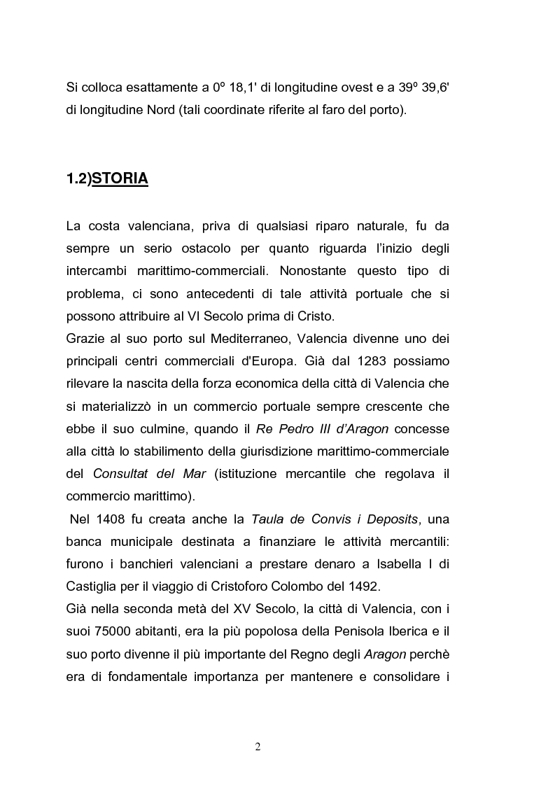 Anteprima della tesi: Il porto di Valencia e gli effetti della America's Cup, Pagina 4