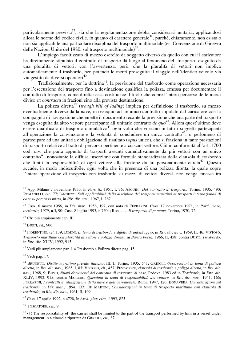 Anteprima della tesi: Le problematiche giuridiche del transhipment, Pagina 10
