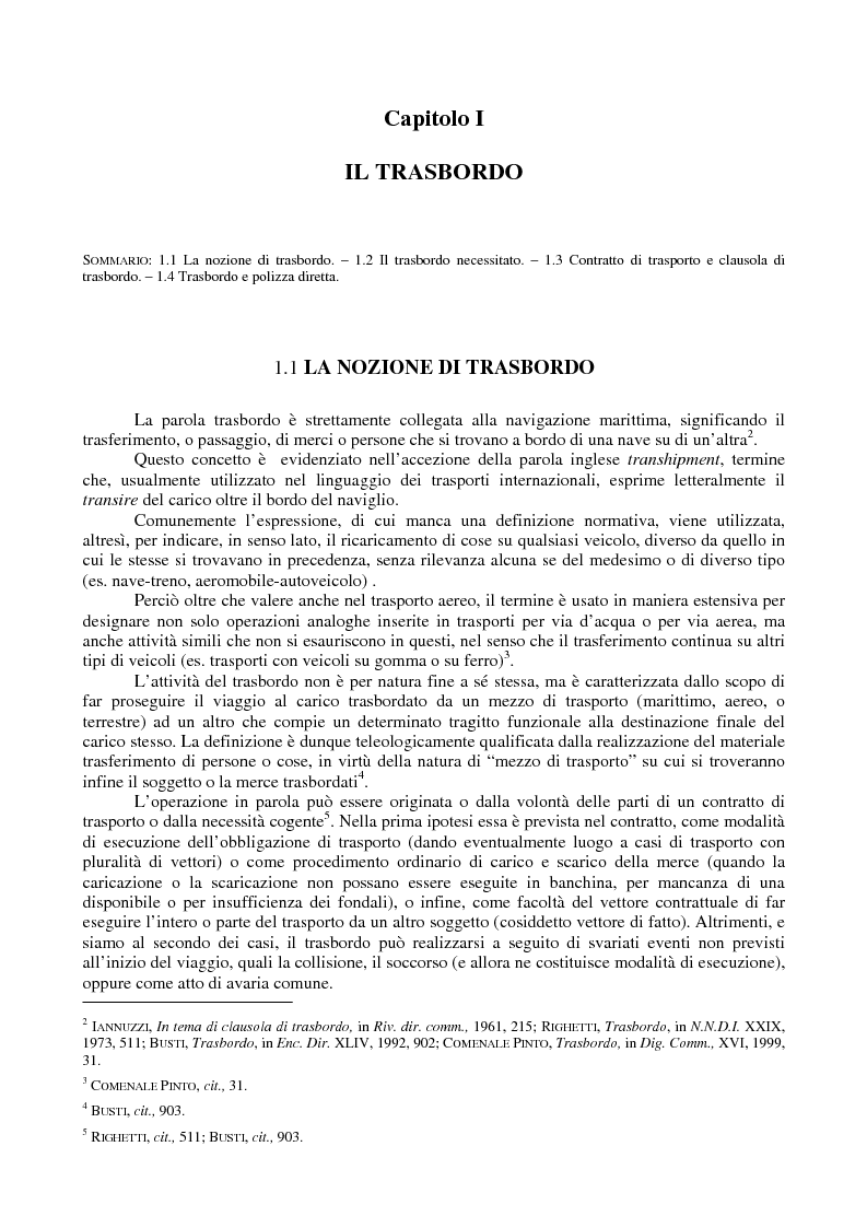 Anteprima della tesi: Le problematiche giuridiche del transhipment, Pagina 3