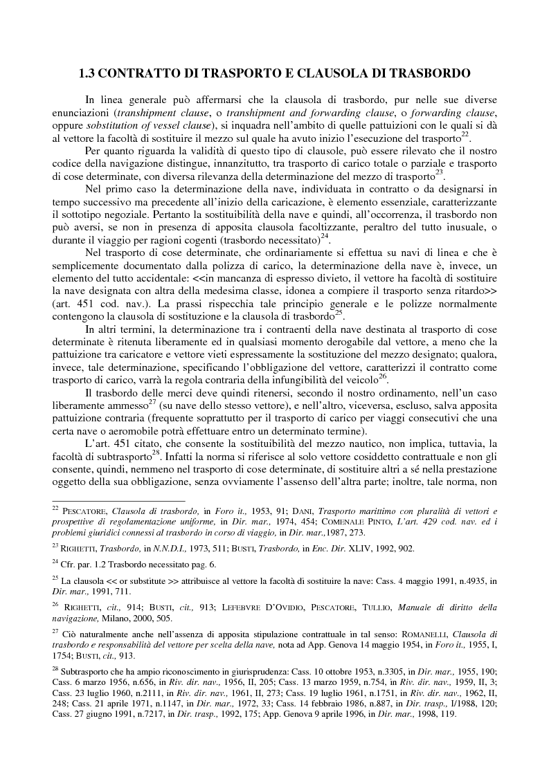Anteprima della tesi: Le problematiche giuridiche del transhipment, Pagina 8