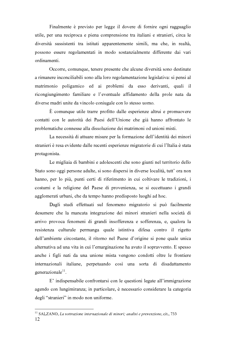Anteprima della tesi: La sottrazione internazionale di minori nei suoi recenti sviluppi giurisprudenziali, Pagina 9