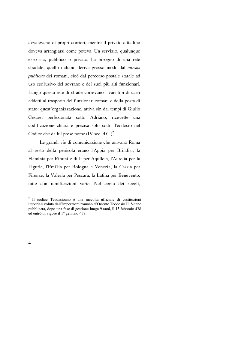 Anteprima della tesi: Poste Italiane: da servizio pubblico a sistema d'impresa, Pagina 2