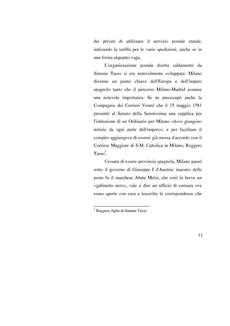 Anteprima della tesi: Poste Italiane: da servizio pubblico a sistema d'impresa, Pagina 9