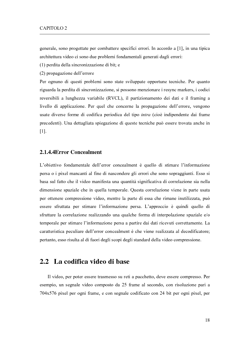 Anteprima della tesi: Adattamento congiunto delle tecniche di codifica di sorgente e delle modalità trasmissive per il trasferimento di segnali video su canale radiomobile, Pagina 10