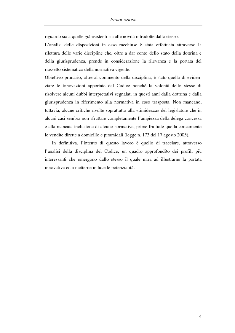 Anteprima della tesi: Il Codice del consumo. D.Lgs. 6 settembre 2005, n. 206, Pagina 3