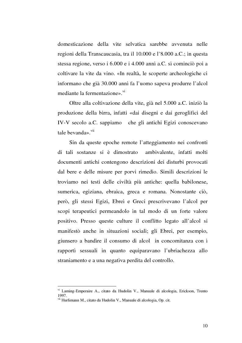 Anteprima della tesi: La famiglia alcolista. Esperienza di trattamento in un servizio alcologico territoriale e in un gruppo di auto-aiuto., Pagina 10