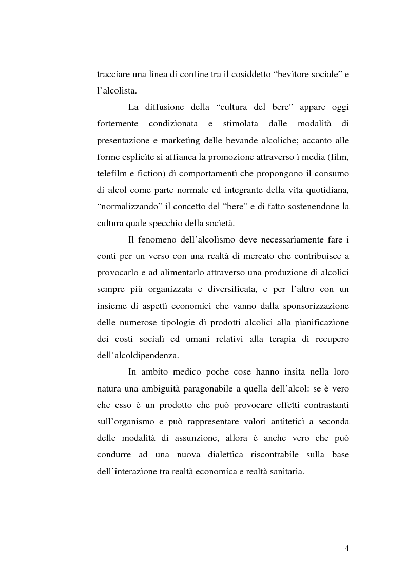 Anteprima della tesi: La famiglia alcolista. Esperienza di trattamento in un servizio alcologico territoriale e in un gruppo di auto-aiuto., Pagina 4