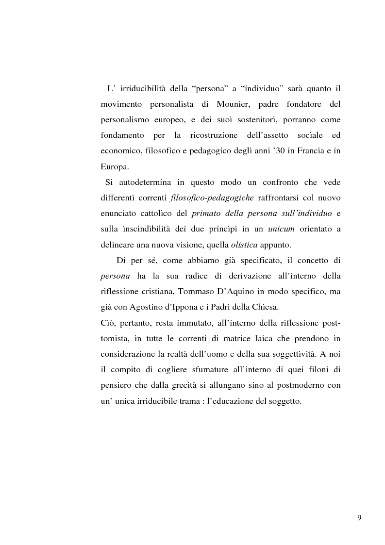 Anteprima della tesi: Il concetto di ''persona'' tra teoria e prassi educative, Pagina 7