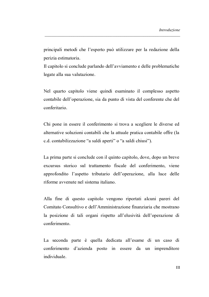 Anteprima della tesi: Similitudini tra operazioni straordinarie d'impresa. Il conferimento ''modello trasformazione''. Analisi di un caso empirico., Pagina 3