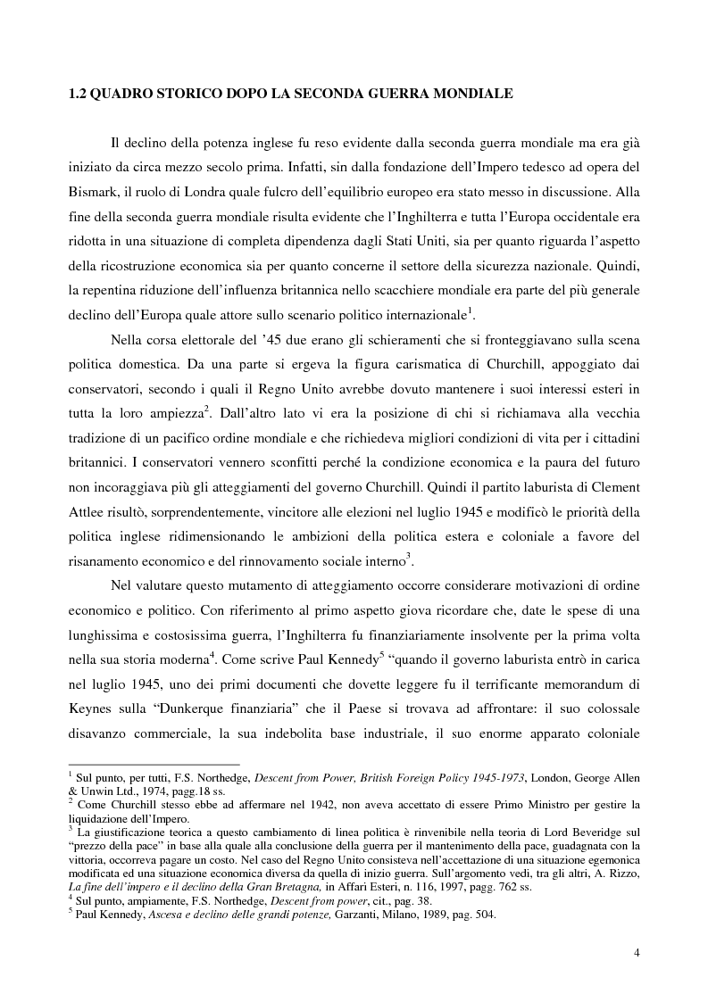 Anteprima della tesi: La politica estera dei governi Blair, Pagina 3