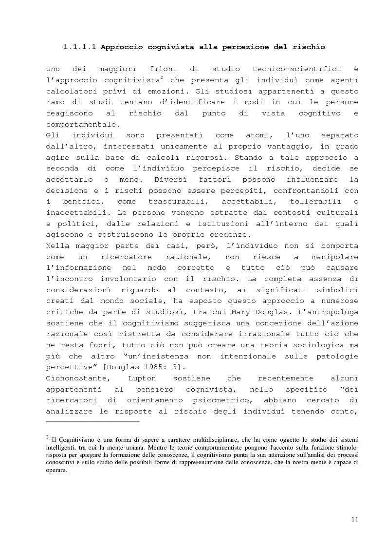 Anteprima della tesi: Dalla percezione del rischio al risk management in sanità, il sistema di incident reporting della Regione Emilia Romagna, Pagina 7