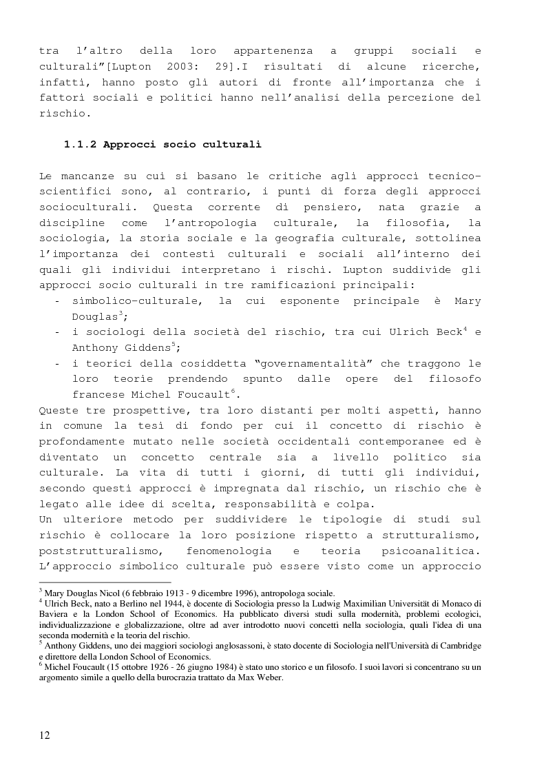 Anteprima della tesi: Dalla percezione del rischio al risk management in sanità, il sistema di incident reporting della Regione Emilia Romagna, Pagina 8