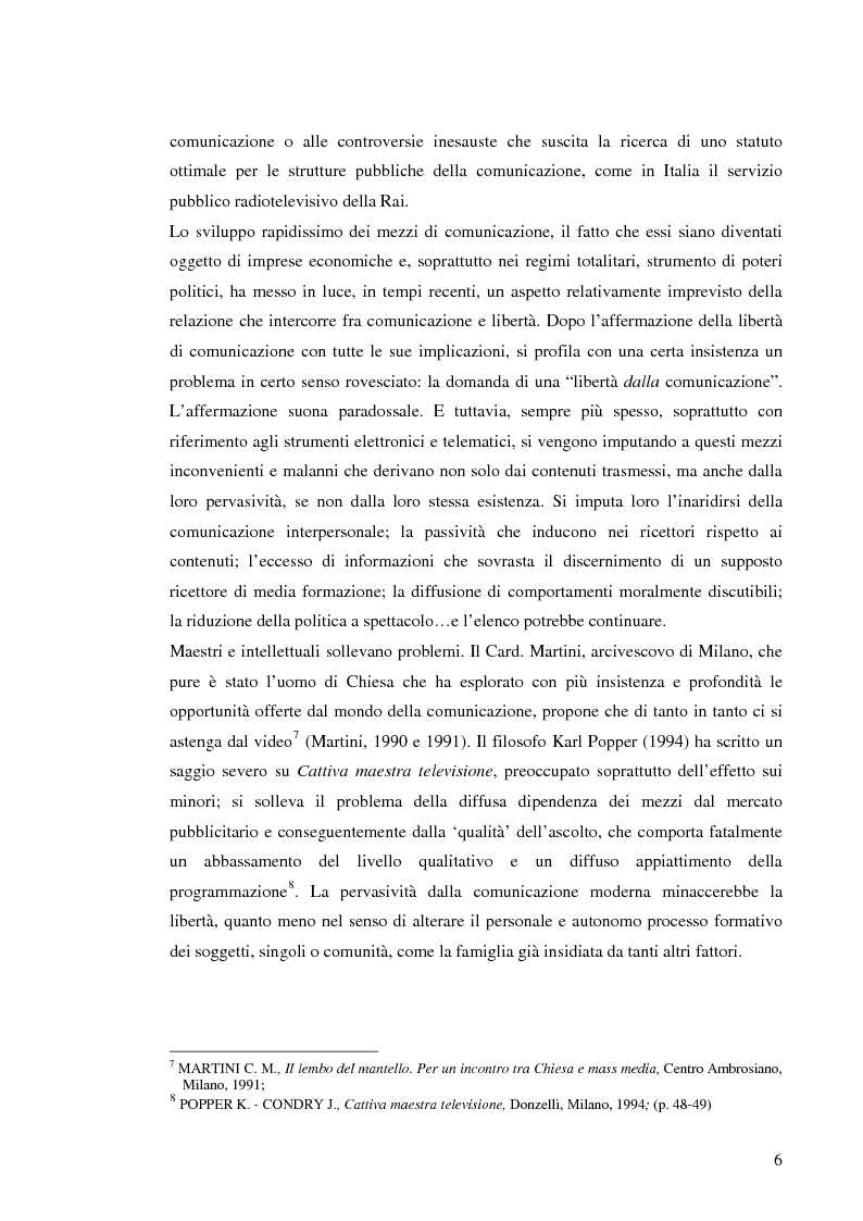 Anteprima della tesi: Il sistema radiotelevisivo tra pubblico e privato. Una proposta di legge di iniziativa popolare, Pagina 9