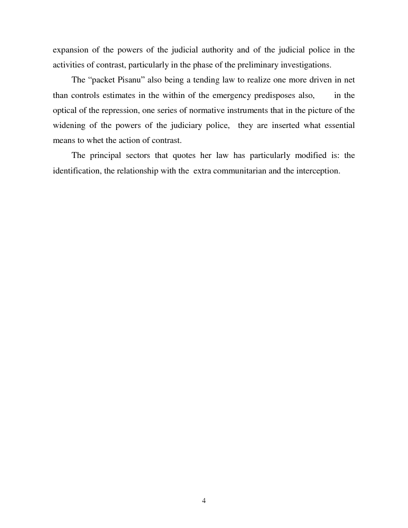 Anteprima della tesi: Terrorism and Italian Legislation: the law 155/2005, Pagina 3