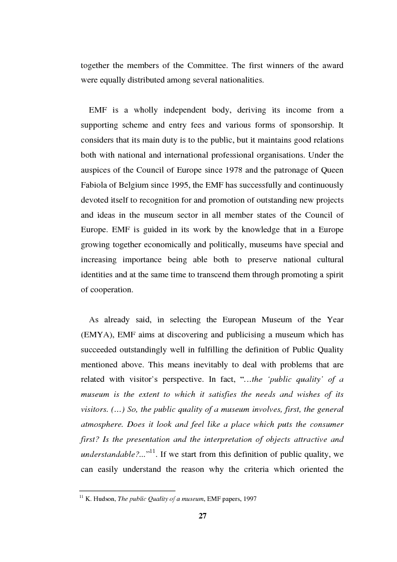 Anteprima della tesi: Going Digital: the European Museum Forum Experience within the European Union BRICKS Project, Pagina 14