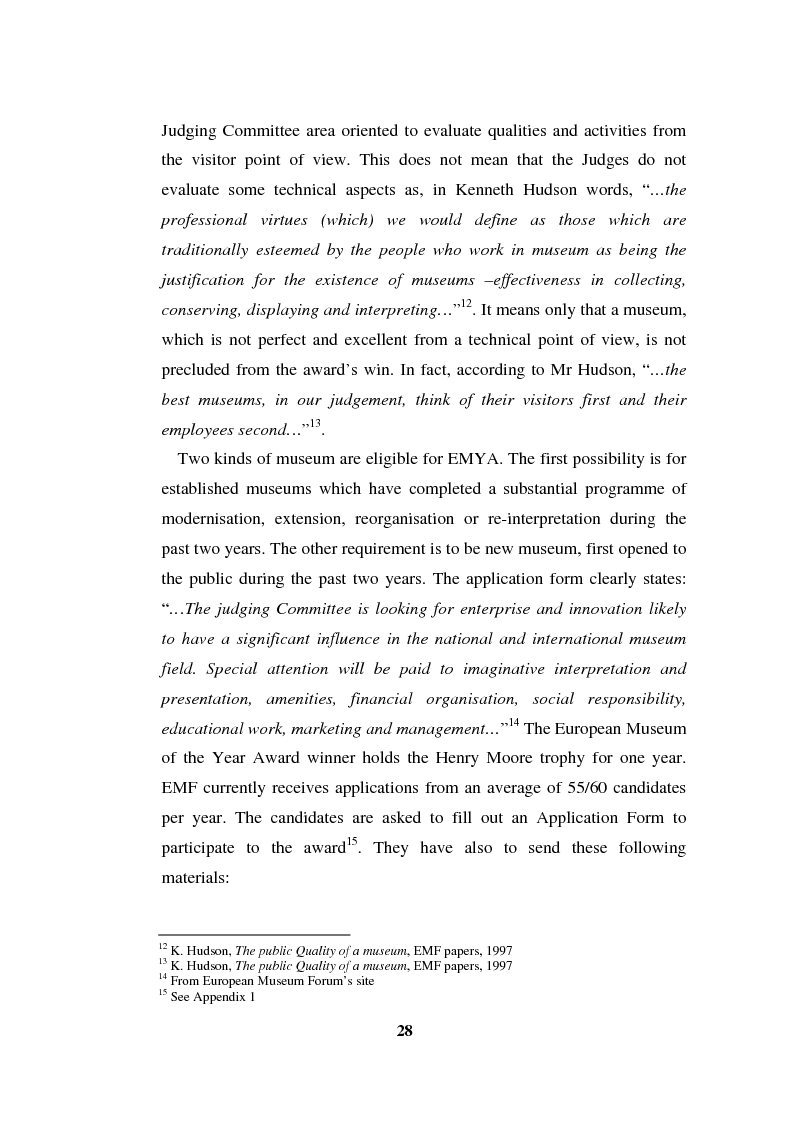 Anteprima della tesi: Going Digital: the European Museum Forum Experience within the European Union BRICKS Project, Pagina 15