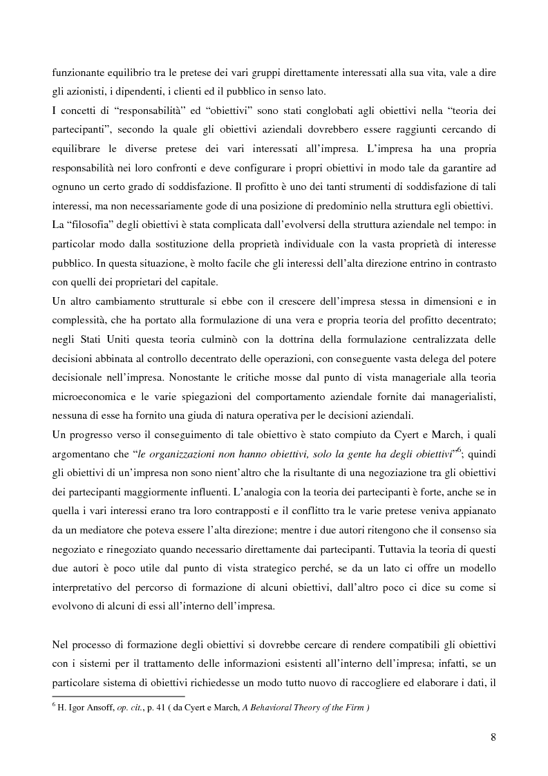 Anteprima della tesi: Le strategie di crescita e sviluppo dimensionale. Il caso Consip S.p.a., Pagina 5