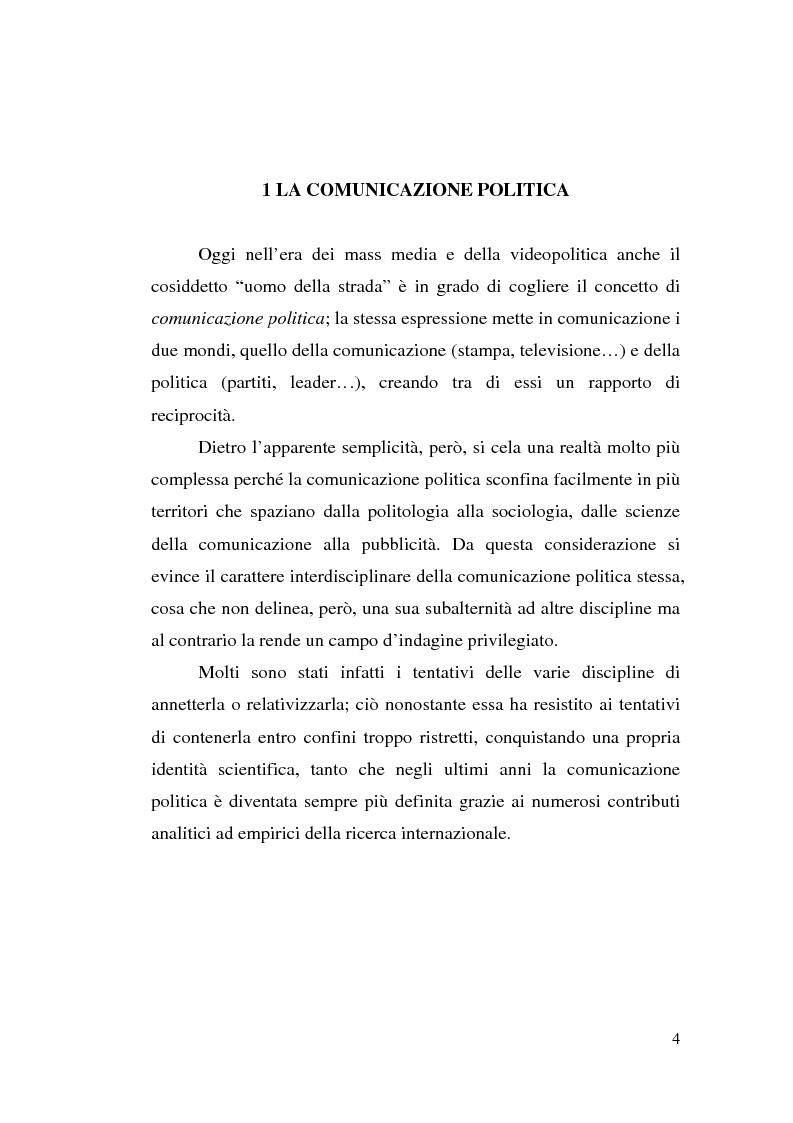 Anteprima della tesi: La comunicazione politica: tra propaganda, pubblicità e marketing, Pagina 2
