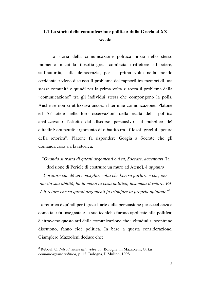 Anteprima della tesi: La comunicazione politica: tra propaganda, pubblicità e marketing, Pagina 3