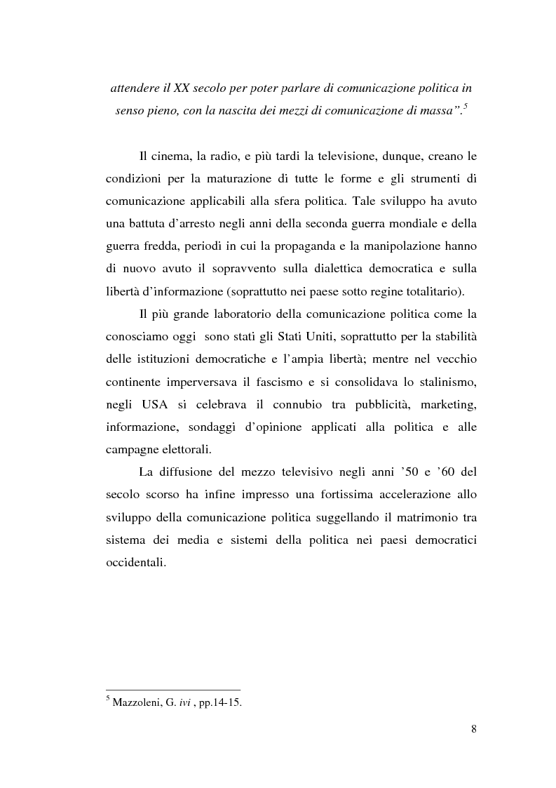 Anteprima della tesi: La comunicazione politica: tra propaganda, pubblicità e marketing, Pagina 6