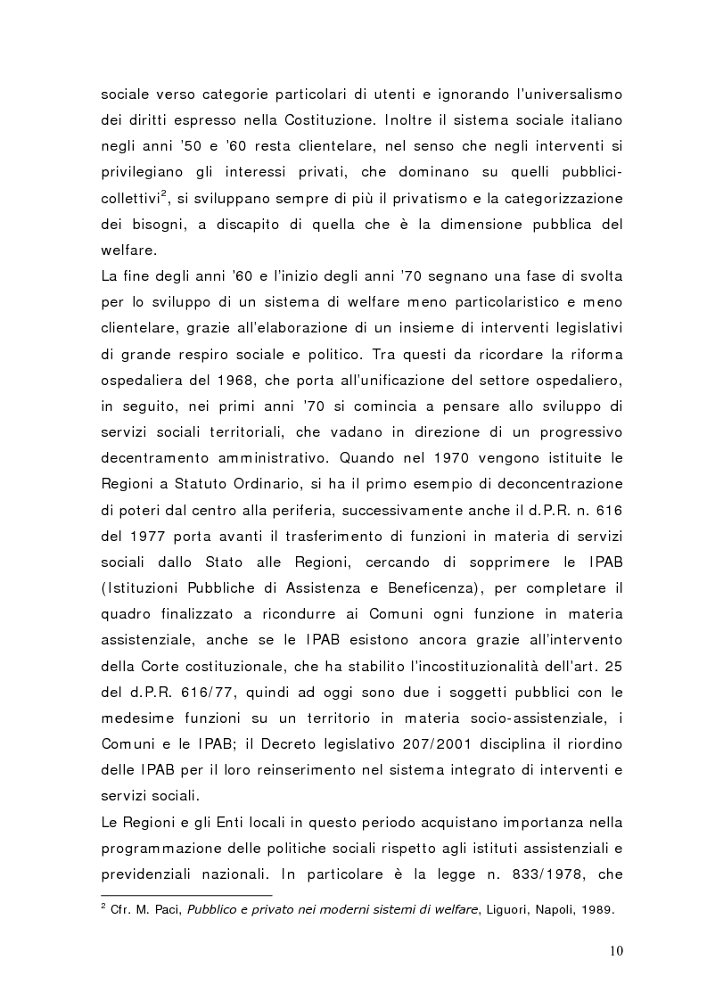 Anteprima della tesi: Fra governance e programmazione partecipata: il Piano Sociale di Zona nel distretto di Sondrio, Pagina 5