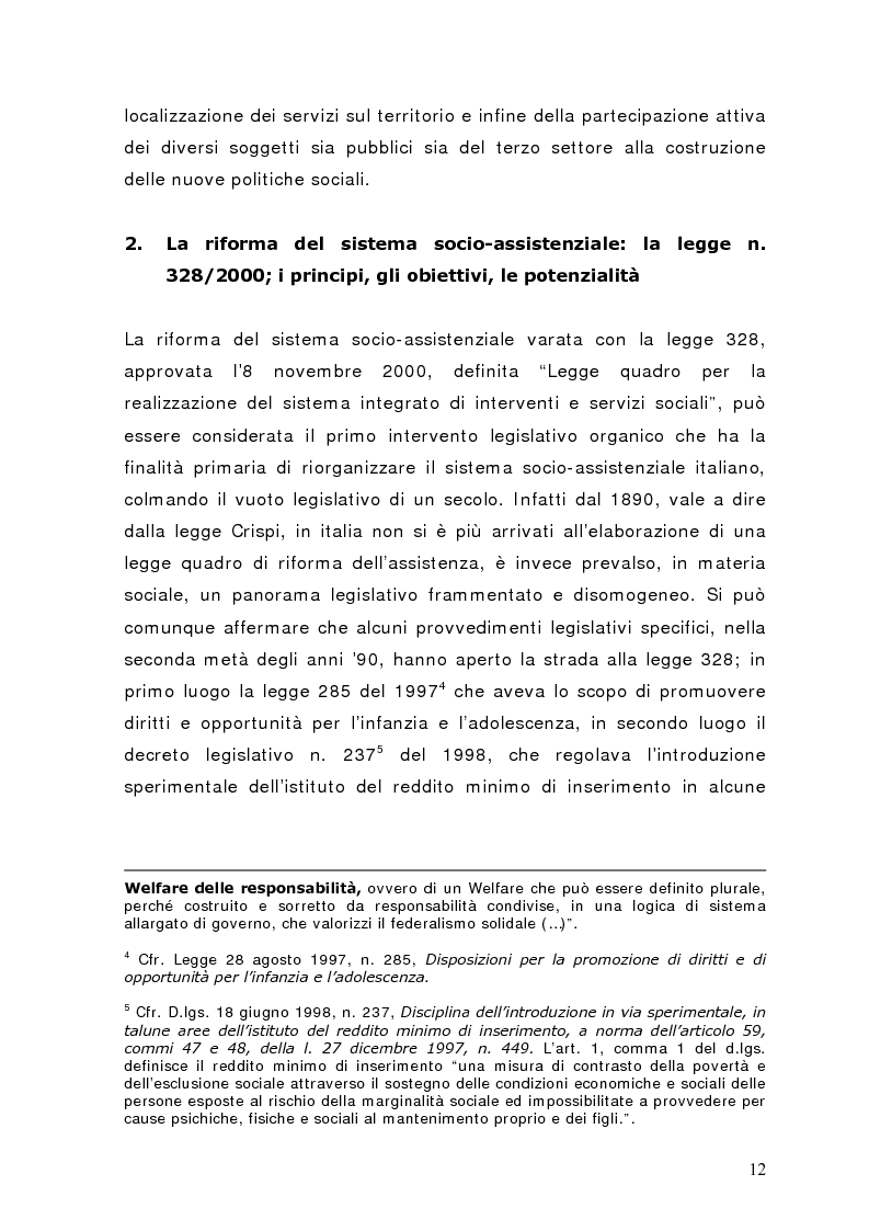 Anteprima della tesi: Fra governance e programmazione partecipata: il Piano Sociale di Zona nel distretto di Sondrio, Pagina 7