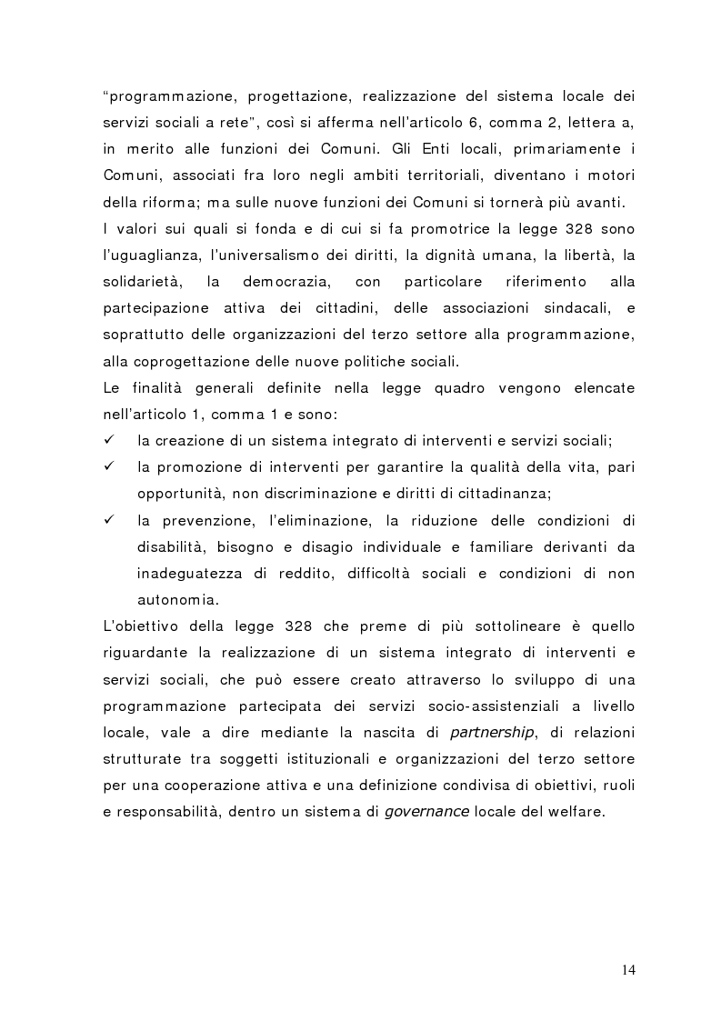 Anteprima della tesi: Fra governance e programmazione partecipata: il Piano Sociale di Zona nel distretto di Sondrio, Pagina 9