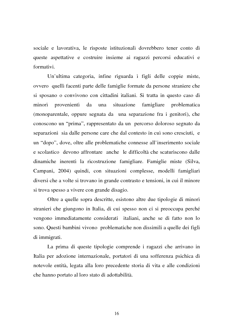 Anteprima della tesi: L’integrazione dei ragazzi stranieri a scuola: dalla multiculturalità all'interculturalità, Pagina 13