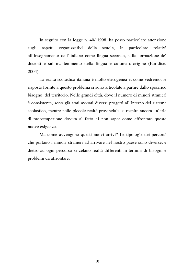 Anteprima della tesi: L’integrazione dei ragazzi stranieri a scuola: dalla multiculturalità all'interculturalità, Pagina 7