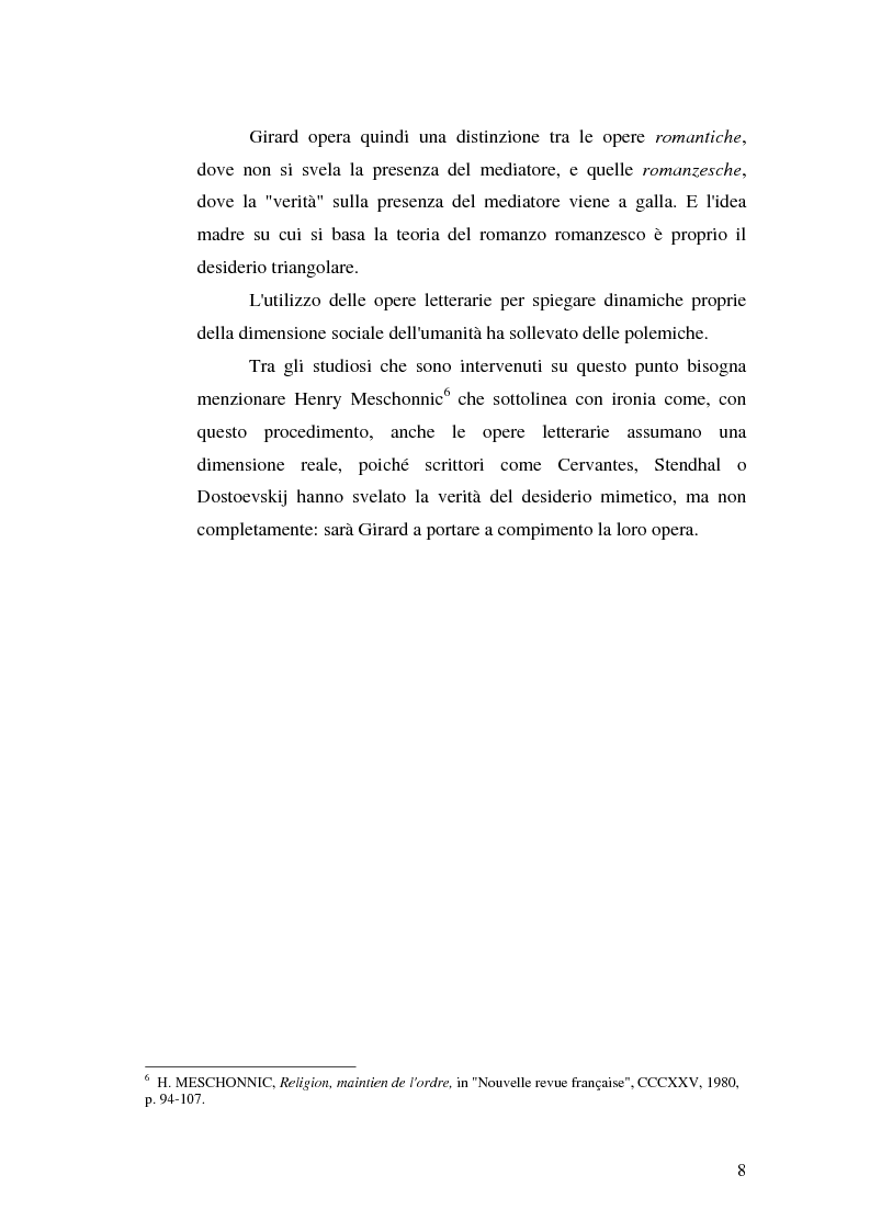Anteprima della tesi: René Girard e la storia delle religioni: mimetismo e meccanismo vittimario, Pagina 8