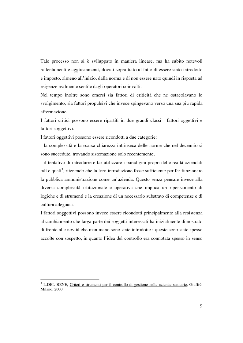 Anteprima della tesi: Bilancio sociale e sistemi di programmazione e controllo negli enti locali, Pagina 6