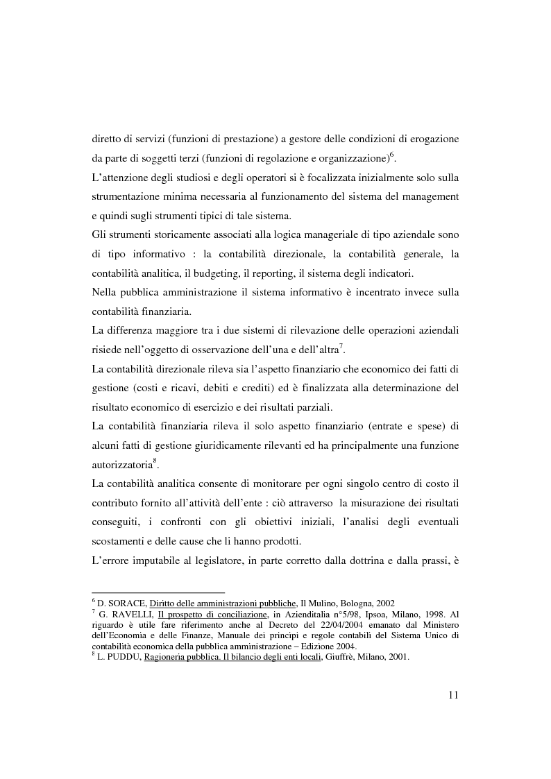 Anteprima della tesi: Bilancio sociale e sistemi di programmazione e controllo negli enti locali, Pagina 8
