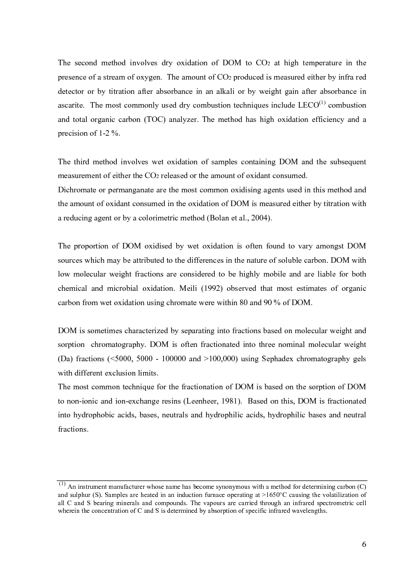 Anteprima della tesi: Mineralization of dissolved organic carbon (DOC) and nitrogen (DON) in the soil solution of different forested stands in Flanders, Pagina 10