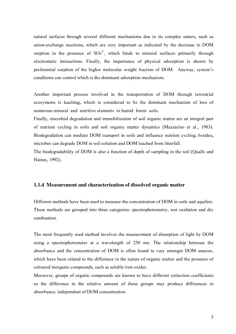 Anteprima della tesi: Mineralization of dissolved organic carbon (DOC) and nitrogen (DON) in the soil solution of different forested stands in Flanders, Pagina 9