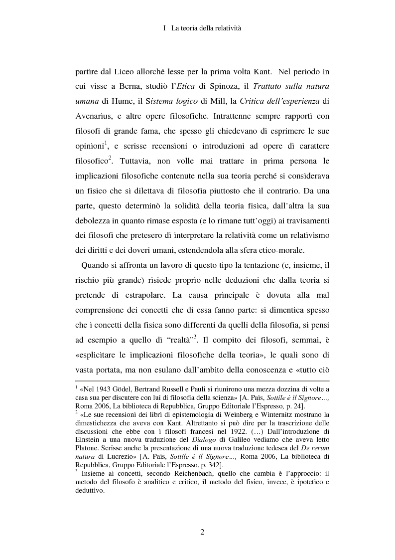 Anteprima della tesi: Epistemologia senza dogmi. Scienza e filosofia in A. Einstein, Pagina 5